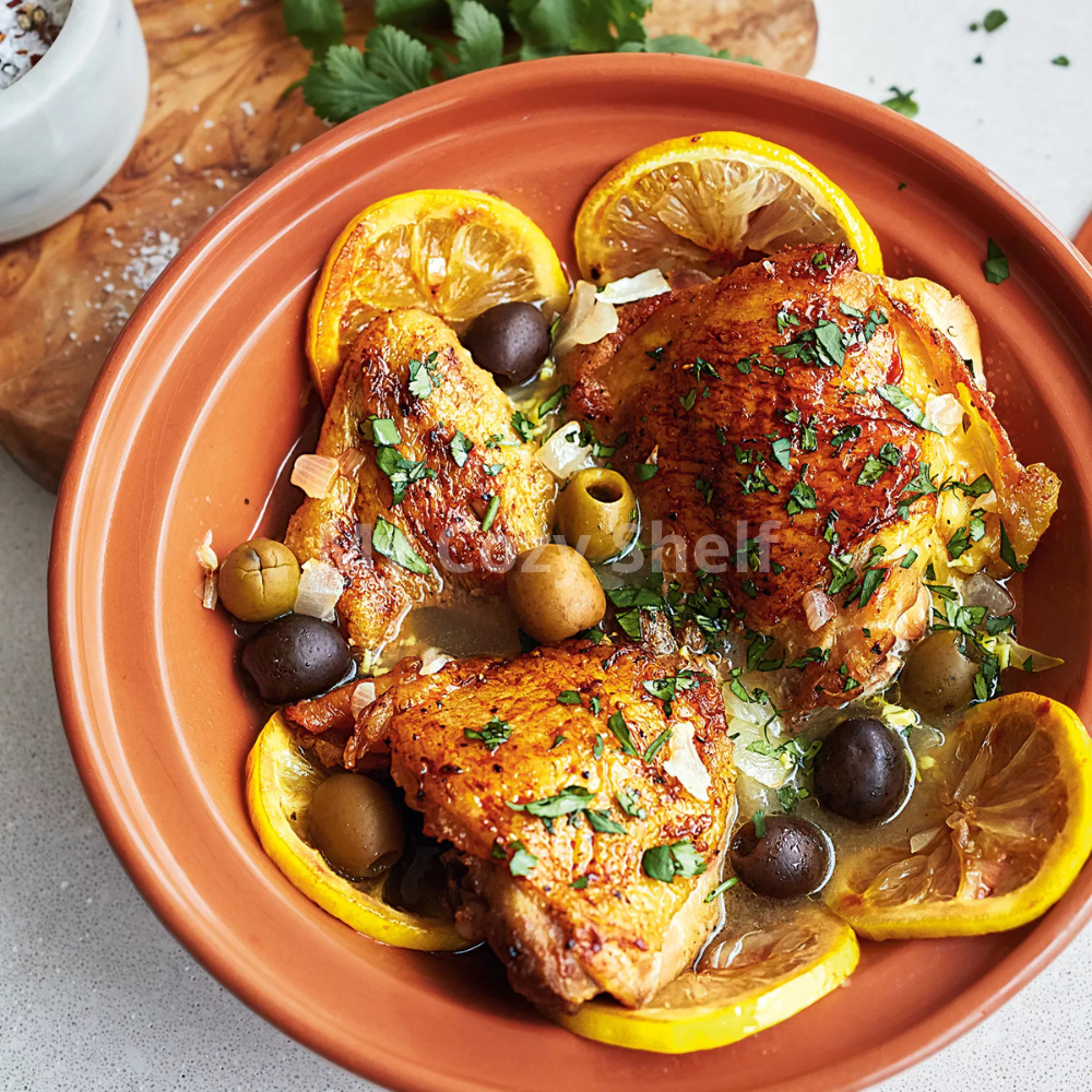 Chicken Tagine with Preserved Lemon: Moroccan Recipe (PDF eBook)