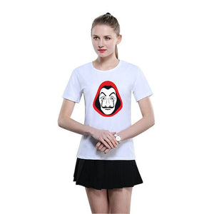 La Casa De Papel T Shirt Men Funny Cartoon Money Heist Tshirt House of Paper Kawaii Anime Bella Ciao Unisex Graphic Tees Male