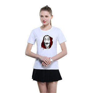 La Casa De Papel T Shirt Men Funny Cartoon Money Heist Tshirt House of Paper Kawaii Anime Bella Ciao Unisex Graphic Tees Male