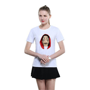 La Casa De Papel T Shirt Men Funny Cartoon Money Heist Tshirt House of Paper Kawaii Anime Bella Ciao Unisex Graphic Tees Male