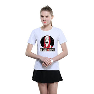 La Casa De Papel T Shirt Men Funny Cartoon Money Heist Tshirt House of Paper Kawaii Anime Bella Ciao Unisex Graphic Tees Male