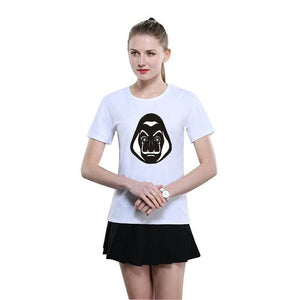 La Casa De Papel T Shirt Men Funny Cartoon Money Heist Tshirt House of Paper Kawaii Anime Bella Ciao Unisex Graphic Tees Male
