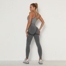 Load image into Gallery viewer, Seamless Women Sport Set For Gym Long Sleeve Top High Waist Belly Control Leggings Clothes Seamless Sport Suit Sexy Booty Girls
