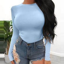 Load image into Gallery viewer, FSDA Long Sleeve Knitted Skinny Bodysuit Women Winter Autumn Winter Solid Square Collar White Black Casual Body Top Jumpsuit
